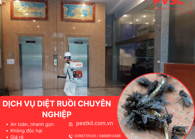 Dịch vụ diệt ruồi uy tín, hiệu quả từ PVSC