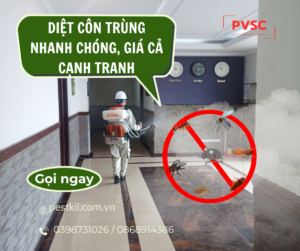 Dịch vụ diệt côn trùng cho bệnh viện trường học an toàn ,hiệu quả