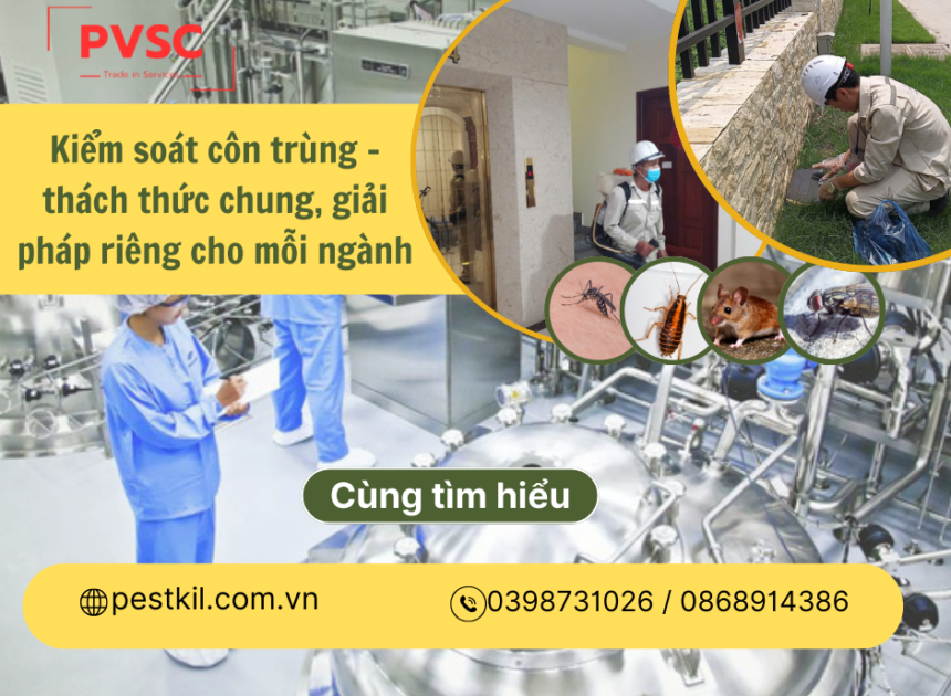 Sự khác biệt giữa kiểm soát côn trùng trong các nghành sản xuất khác nhau