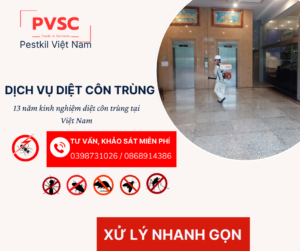 Công ty diệt côn trùng tận gốc giá rẻ PVSC