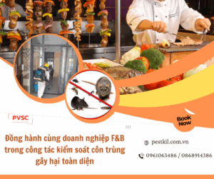 Kiểm soát dịch hại trong ngành phục vụ ăn uống