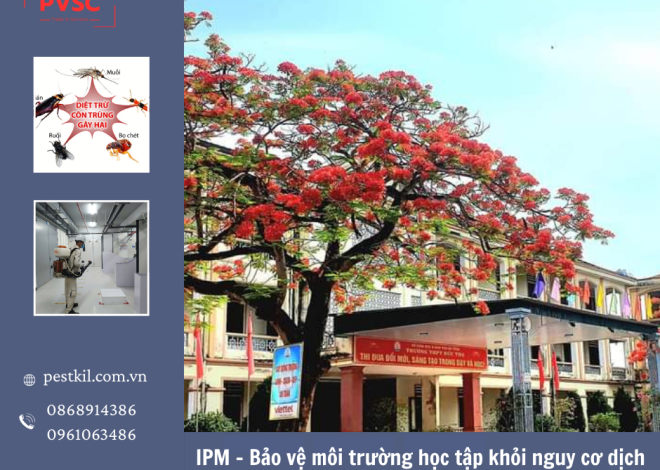 Kiểm soát dịch hại tổng hợp IPM trong trường học – Giải pháp an toàn bảo vệ sức khoẻ học sinh