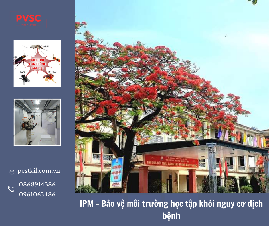 Kiểm soát dịch hại tổng hợp IPM trong trường học – Giải pháp an toàn bảo vệ sức khoẻ học sinh