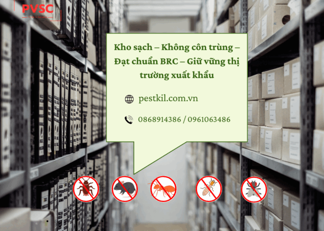 Vì sao kiểm soát dịch hại trong kho bãi là yêu cầu bắt buộc theo chuẩn BRC?