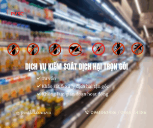 Kiểm soát dịch hại trong cửa hàng thực phẩm