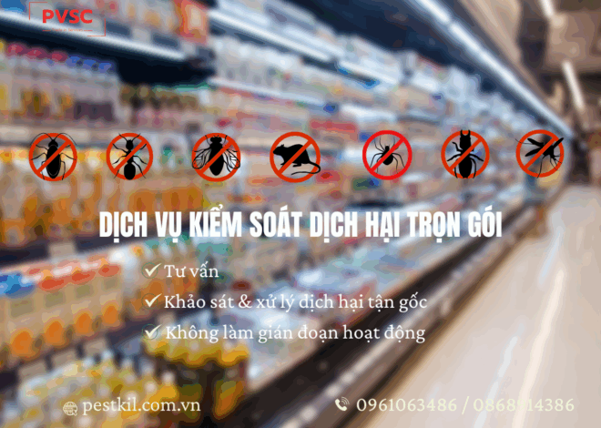 Kiểm soát dịch hại trong cửa hàng thực phẩm