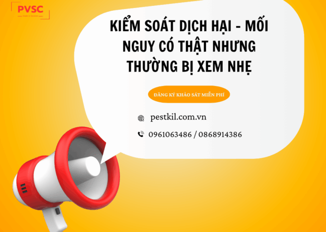 Mối nguy kiểm soát dịch hại trong ngành thực phẩm