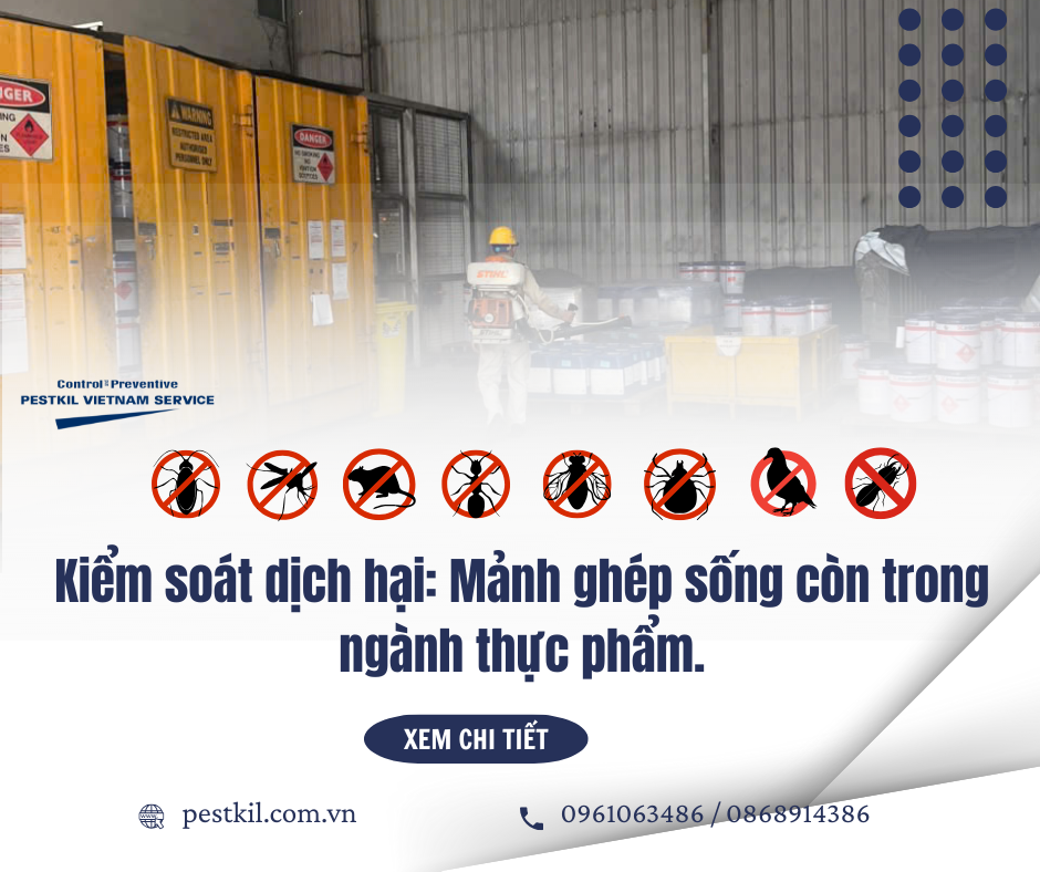 Thông tin về kiểm soát dịch hại trong thực phẩm