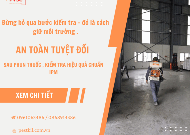 Cách kiểm tra hiệu quả sau khi phun thuốc diệt côn trùng tại nhà hoặc nhà máy
