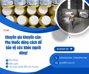 Kỹ thuật pha thuốc diệt côn trùng để đạt hiệu quả tối ưu