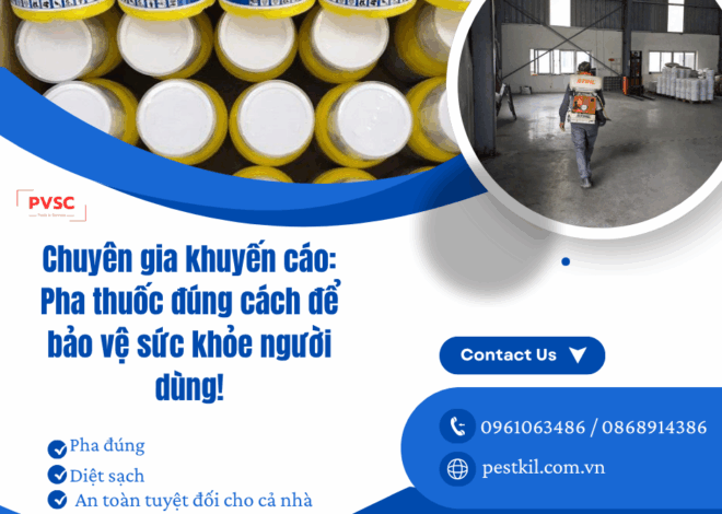 Kỹ thuật pha thuốc diệt côn trùng để đạt hiệu quả tối ưu