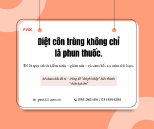 Dịch vụ diệt côn trùng an toàn có gì khác với các gói giá rẻ trôi nổi?