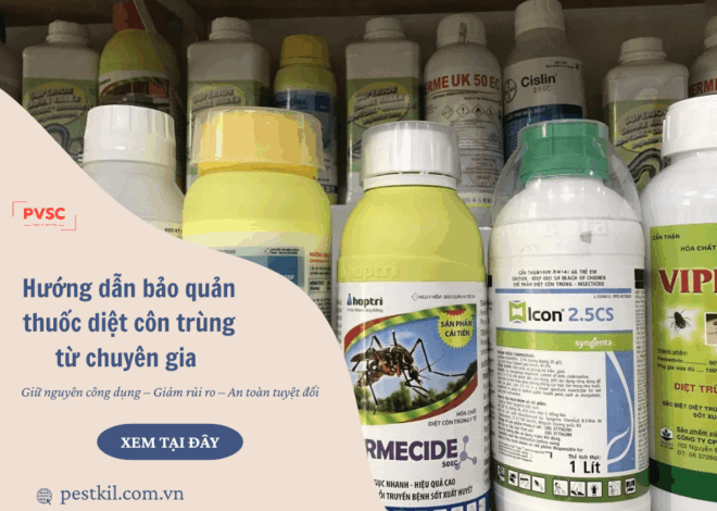 Hướng dẫn bảo quản thuốc diệt côn trùng để giữ nguyên công dụng