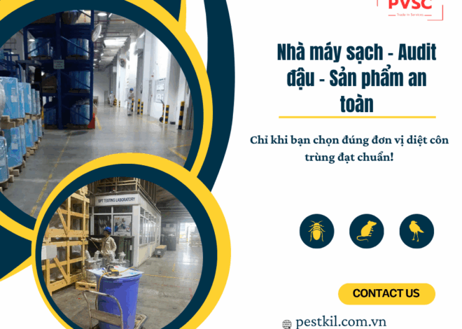 Diệt côn trùng nhà xưởng: Đừng bỏ qua đơn vị đạt chuẩn kiểm định