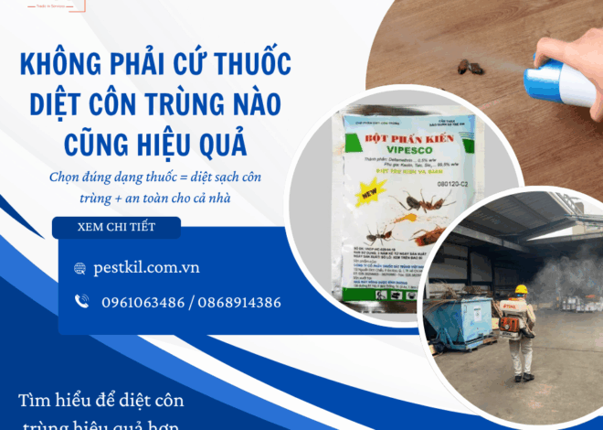 Sự khác biệt giữa thuốc diệt côn trùng dạng xịt, dạng bột và dạng dung dịch
