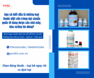 Danh sách những loại thuốc diệt côn trùng đạt chuẩn quốc tế, Được tin cậy nhất