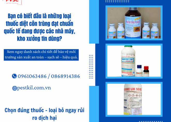 Danh sách những loại thuốc diệt côn trùng đạt chuẩn quốc tế, Được tin cậy nhất