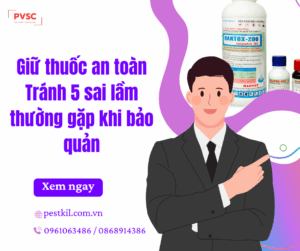 5 Sai Lầm Khi Lưu Trữ Thuốc Diệt Côn Trùng Bạn Cần Tránh