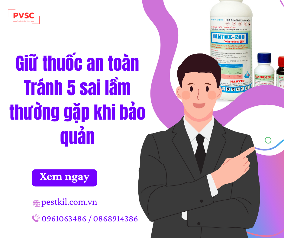 5 Sai Lầm Khi Lưu Trữ Thuốc Diệt Côn Trùng Bạn Cần Tránh