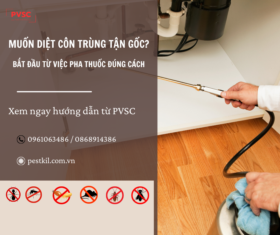 Những Việc Cần Làm Trước Và Sau Khi Pha Thuốc Diệt Côn Trùng
