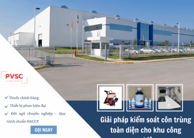 Dịch Vụ Kiểm Soát Muỗi & Côn Trùng Tại Các Khu Công Nghiệp Miền Bắc – Giải Pháp Từ PVSC