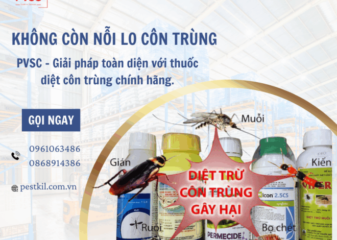 Các Loại Thuốc Diệt Côn Trùng Được Sử Dụng Nhiều Nhất Trong Nhà Máy & Kho Xưởng