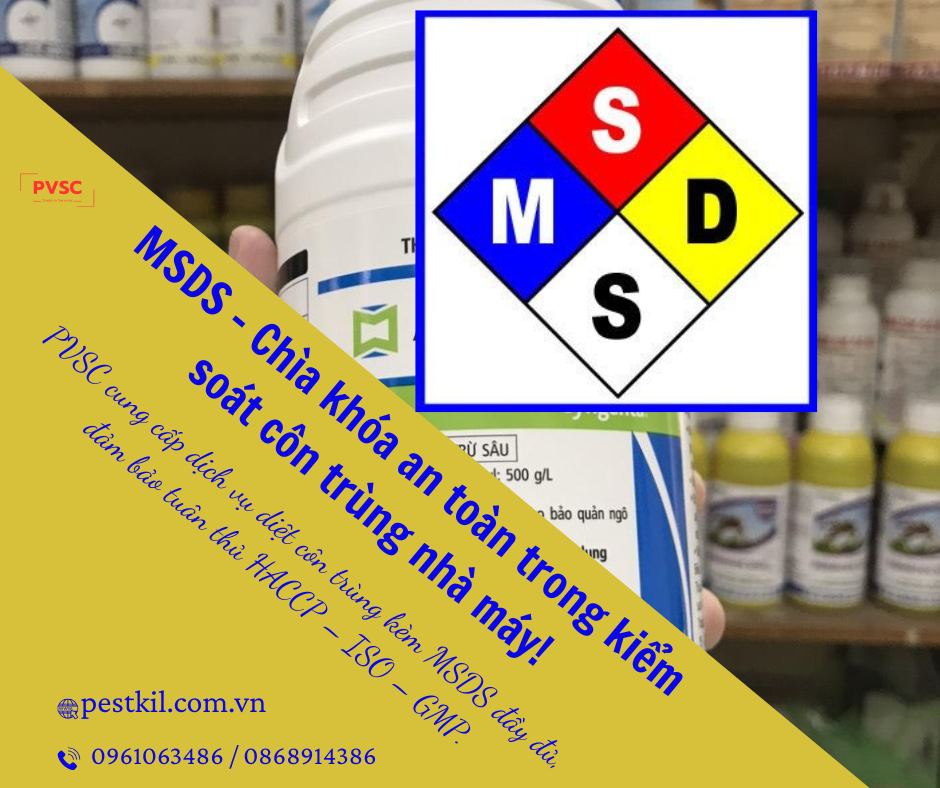 MSDS Trong Thuốc Diệt Côn Trùng – Tài Liệu An Toàn Không Thể Thiếu Cho Nhà Máy