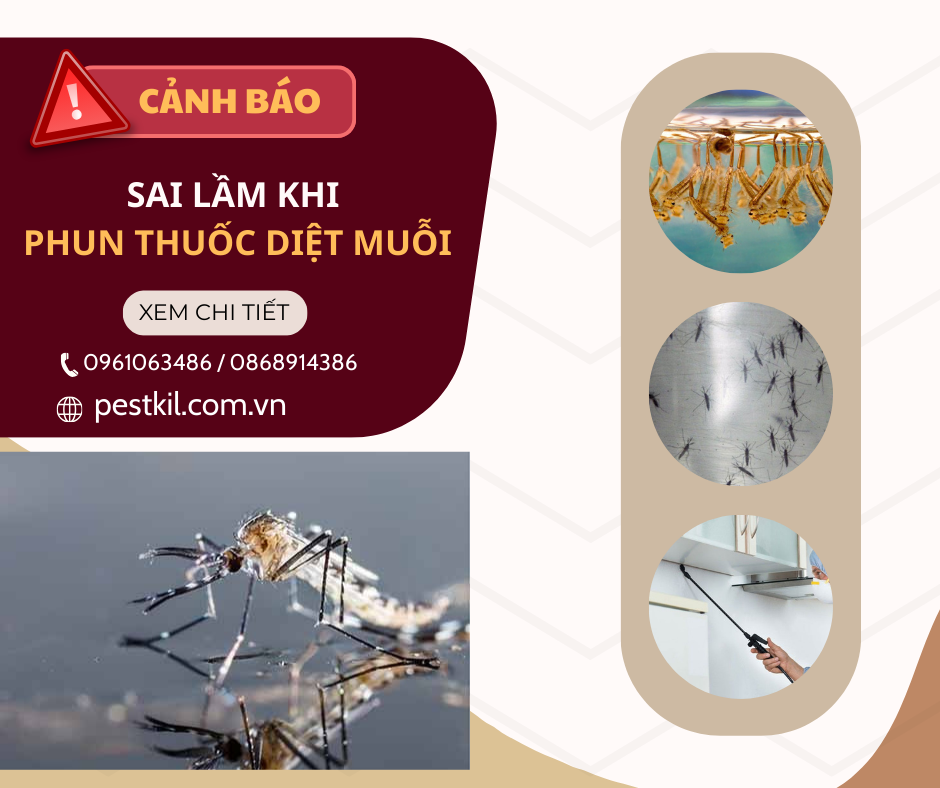 PVSC cảnh báo sai lầm khi sử dụng thuốc diệt muỗi tại nhà