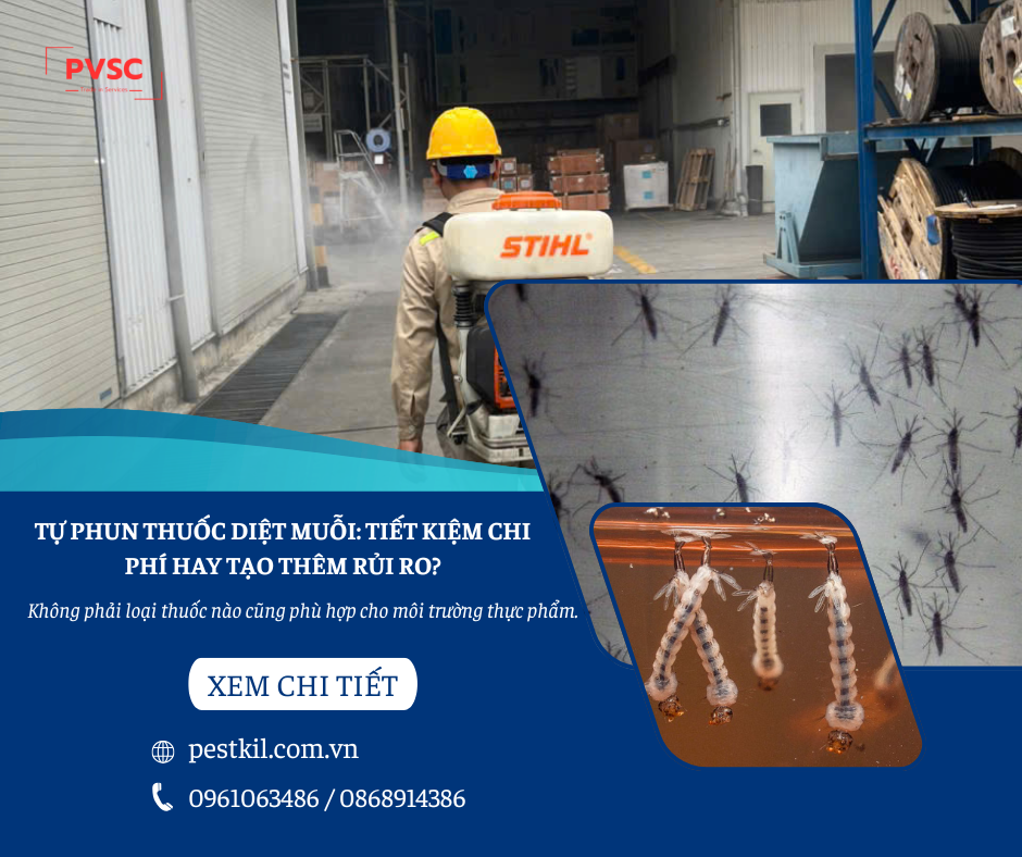 Nhà hàng có nên tự phun thuốc diệt muỗi?